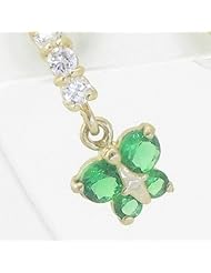 Kids 14K solid gold earrings fancy stud hoop huggie ball fashion dangle swa...