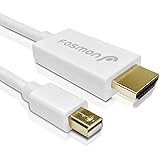 Fosmon Mini DisplayPort (MiniDP/mDP) to HDMI Adapter Cable for Apple MacBook, MacBook Pro, MacBook Air (1.8M / 6 Feet)