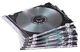 50-pack Slim Jewel Cases- Black Holds One CD/DVD And Booklet