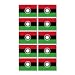 Glossy vinyl sticker pack: FLAG MALAWI REPUBLIC COUNTRY (10 stickers, 6.8x4.5cm / 2.7x1.8in)