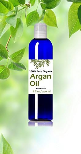 Argan Oil 100% Pure Organic Certified Usda Imported From Morrocco Wholesome Health for Hair, Skin, and Nails Beauty 8 Oz Plastic Bottle