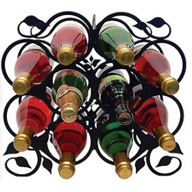 Large Iron 10 Bottle Wine Rack by VWI
