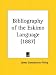 Book Bibliography of the Eskimo Language