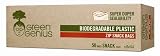 Green Genius Biodegradable Zipper Snack Bags 50 Count