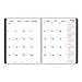 Brownline CB1200VBLK DuraFlex 14-Month Planner, 8-7/8 x 7-1/8, Black, 2015-2017