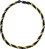 Pinnacle Triad Triple Titanium Necklaces - 22 Inches in Black / Gold / Black