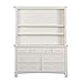 Evolur Cheyenne and Santa Fe Hutch for Double Dresser, Distress White