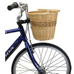 M-WAVE Fahrradkorb aus echtem Weidengeflecht