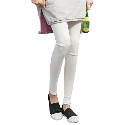 【 UN ANANAS 】 レギンス 膝 キルティング 猫 刺繍 可愛い レディース 韓国 スタイル ホワイト ブラック グレー 全３色 春