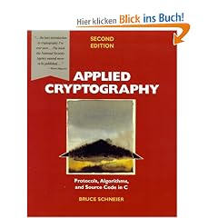 Applied Cryptography: Protocols, Algorithms and Source Code in C