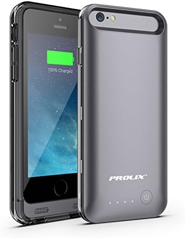 iPhone 6 Battery Case, Prolix Power iPhone 6 (4.7 inch) External Protective 3100mAh Battery Case (Black/Black) (Certified Refurbished)