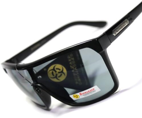 #BH6-S1 BioHazard Eyewear Retro Large Flat Top Sport Men's Sunglasses