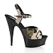 Pleaser Shoes Women��s Delight-609-2, 5 3/4'' Stiletto Heel Ankle Strap Platform Camouflage Sandal