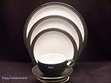 Denby Jet Four 5 Pc Place Settings Black
