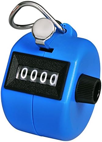 Blue Aain® TM003 Hand Held Tally Palm Clicker Counter with 4 Digit Display for Lap/sport/coach/school/event