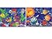 Magic Play 2MP36 Tropical Lagoon/Solar System Kids' Placemat Set 2-pc.