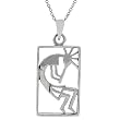 Sterling Silver Kokopelli Necklace