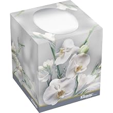 Kimberly-Clark Kleenex 21269 Boutique Facial Tissue with Floral Box, 8-25/64" Length x 8-3/16" Width, White (36 Boxes of 95)