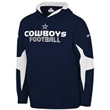 Apparel : Reebok Dallas Cowboys Navy Blue Explorer Hoody Sweatshirt