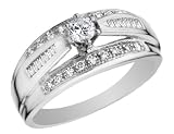Diamond Ring 1/2 Carat (ctw) in 14K White Gold