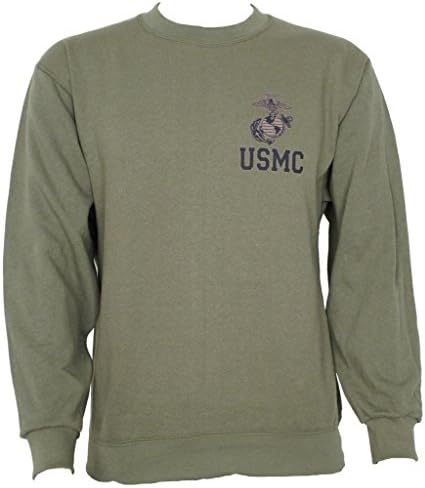 USMC Genuine Issue Army Sweatshirt Olive Drab Green (X-Large)