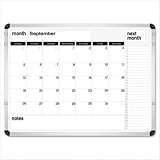 Perpetual Calendar Magnetic Dry Erase Board, 24 x 18, Aluminum