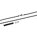 AMDXD Jewelry Titanium Stainless Steel Thin Cord Chain Necklace Lace Mesh Black Length 46CM Width 0.3CM