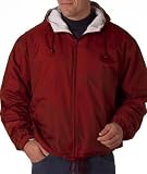 UltraClub Adult Fleece-Lined Hooded Jacket