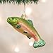 Old World Christmas Ornaments: Fish Collection Glass Blown Ornaments for Christmas Tree, Rainbow Trout