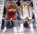 Carmelo Anthony autographed Denver Nuggets 16x20 poster size photo with LeBron James