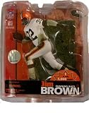 McFarlane Toys NFL Sports Picks 2007 Hall of Fame Limited Edition Exclusive Action Figure Jim Brown (Cleveland Browns) White Jersey