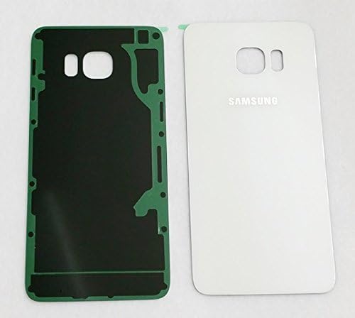 New OEM Battery Back Cover Glass Panel with Adhesive Preinstalled For Samsung Galaxy S6 Edge+ Plus G928 G928A G928P G928T G928V G928R ~ Pearl White + Screen Protector ~ USA