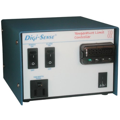 Digi-Sense 1-Zone benchtop dual display Limit control, type RTD input, alarm, 120V, 15 amps