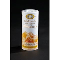 Streudose gef�llt mit 200g Kristallsalz vom Fu�e des Himalaya