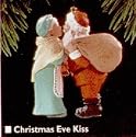 Christmas Eve Kiss Mr. & Mrs. Claus 10th & Final in Series 1995 Hallmark Keepsake Ornament QX5157