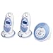 Binatone BM200 Interference-Free Blue & White Digital Baby Monitor (Twin Pack)