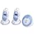 Binatone BM200 Interference-Free Blue & White Digital Baby Monitor (Twin Pack)