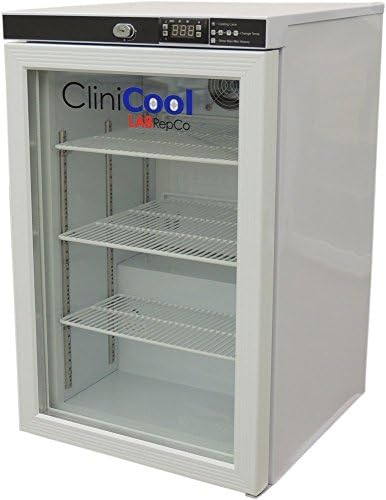 CliniCool© Silver Series PRIME 2.3 Cu. Ft. Free Standing Glass Door Undercounter Pharmacy/Vaccine Refrigerator