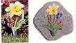 Colorful Butterfly and Tulip Stepping Stone and Garden Stake Set