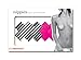 Nippies Pink Metallic Black Striped Cross Waterproof Adhesive Nipple Cover Pasties