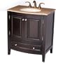 32" Bathroom Stone Top Single Sink Cabinet Vanity 709T