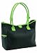 McKenzie Kids Kensington Diaper Bag in Black/Green