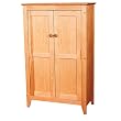 Pantry with Wooden Double Doors - Natural