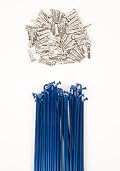 DK Double Butted Spokes Blue Anodized 50pcs