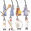 Disney Pixar Ratatouille Figure Cell Phone Charms -- Set of 8 Vending Machine Toys