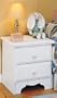 Reflections Night Stand (Pearl White) (20.69"H x 19.44"W x 15.56"D)