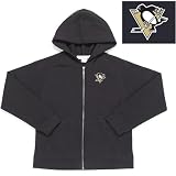 Pittsburgh Penguins NHL Girls Lucky Full Zip Hooded Jacket (Black)