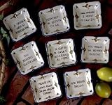 DERUTA Italian Proverb Trays (Set of 8 pieces - Assorted as shown) [Prod. Tray/SET]