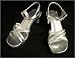 Fairytale Princess Silver/Clear Heel Sandals w/ Rhinestones