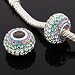 Andante-Stones Original Massiv 925 Sterling Silber Kristall Bead Rosa Wei� Hell Gr�n Element Kugel f�r European Beads Modul Armband + Organzas�ckchen